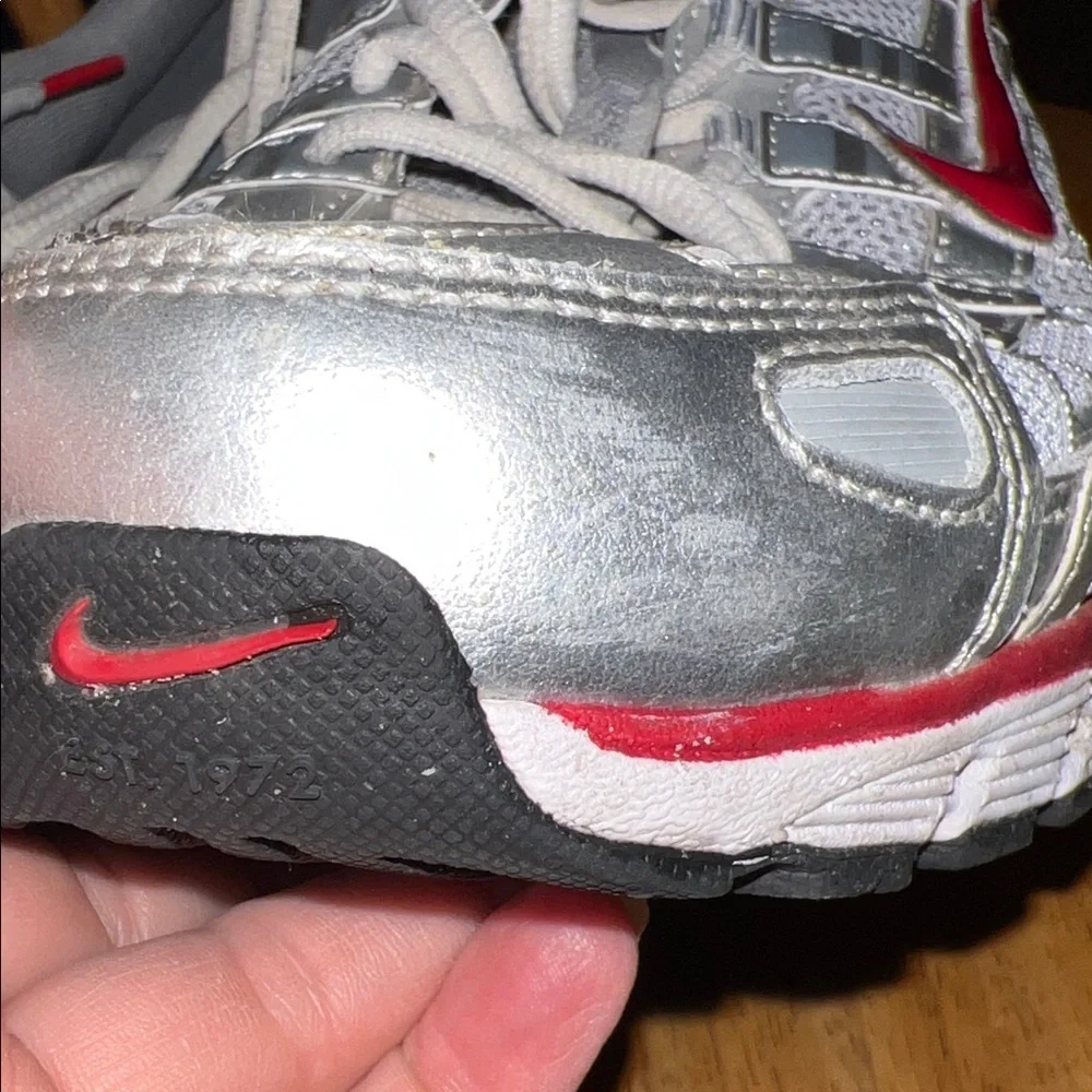 Nike P-6000 Shoes Sneakers Shoes Metallic Silver/Flat Silver CD6404-024 US 10.5